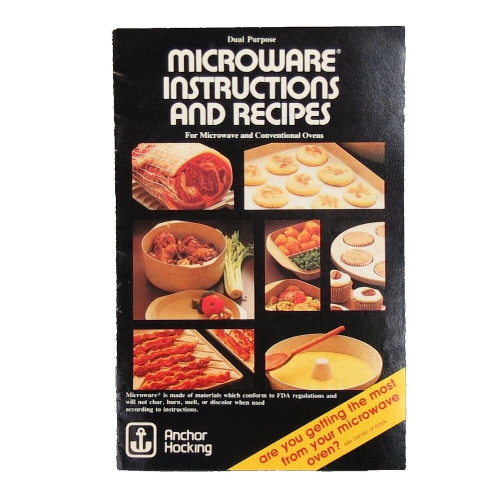 VTG Anchor Hocking Microware Instructions and Recipes Promtional Booklet Z-6971